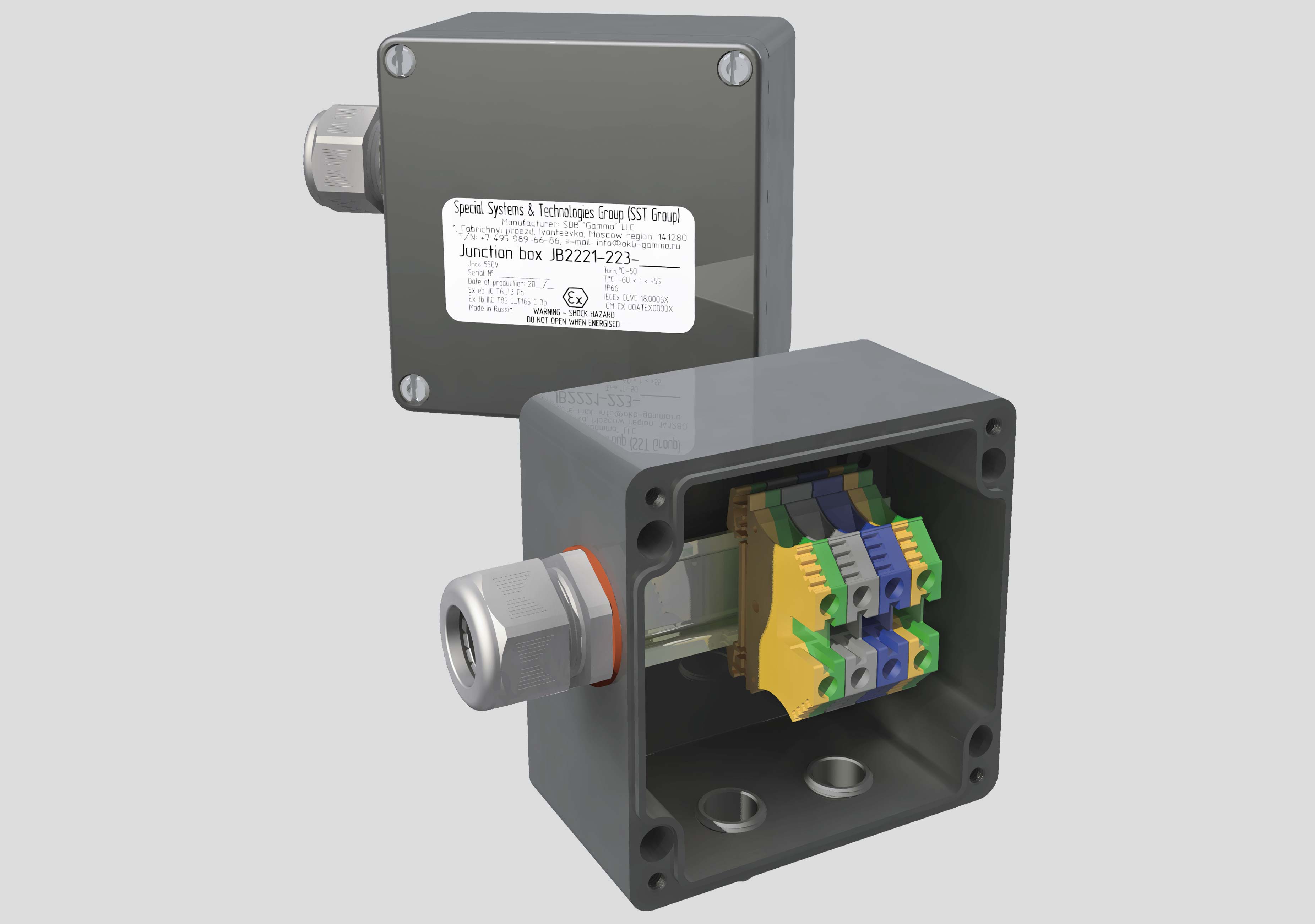Junction Box for Heating Cable with Mineral Insulation Junction Box for Heating Cable with Mineral Insulation